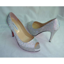 New Design Ladies High Heel Wedding Dress Stiletto (HCY02-126)